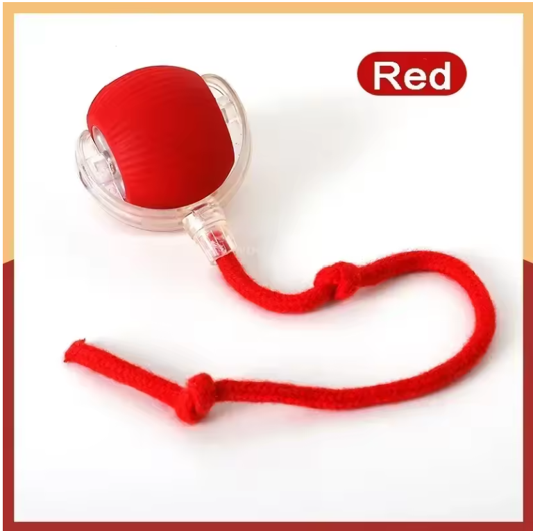 Rechargeable Smart Pet Interactive Automatic Rolling Ball Toy Cats Pet Products New Electric Dog Ball Toy Simulated Tail For Cat