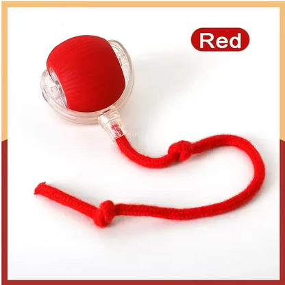 Rechargeable Smart Pet Interactive Automatic Rolling Ball Toy Cats Pet Products New Electric Dog Ball Toy Simulated Tail For Cat